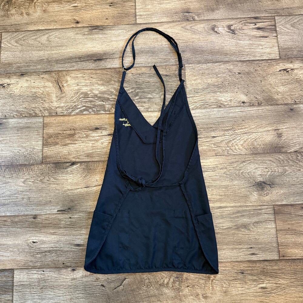 Waffle House Server Apron Black Restaurant Uniform Good Food Fast Friendly Logo - Picture 6 of 6